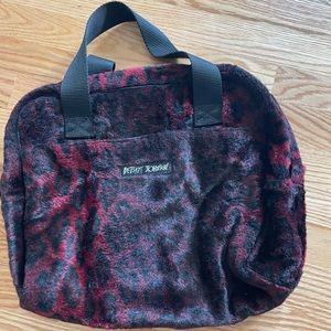 Vintage Betsey Johnson Velvet Fur Bag